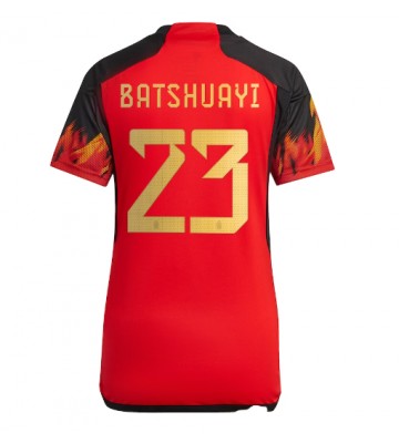 Belgia Michy Batshuayi #23 Koszulka Podstawowych Kobiety MŚ 2022 Krótki Rękaw